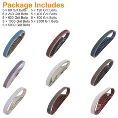 45pcs 1/2″ X 12″ Sharpening Belt 80-5000 Grit Sanding Belt for Work Sharp Knife