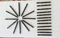 IRWIN 24PC #20 X 2″ USA DOUBLE END DRILL BITS 135 DEGEE S/P BLACK
