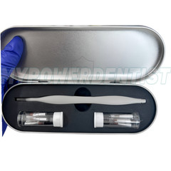 Dental Resin Brush Pen Mini Micro Replaceable Brushes Head Straight/Curved