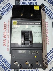 Square D KA36150 3 Pole 150 Amp 600V 3-Phase Circuit Breaker 3P 150A I Line