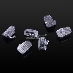 Dental Orthodontic Buccal Tube Metal Non-Convertible MBT 0.022 1st Molar AZDENT
