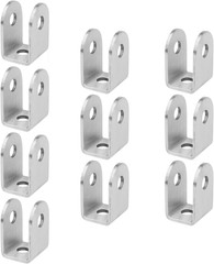 GBGS 10 Pcs U Bracket for 3/4″ Panels,Bracket Stamped 304 Stainless Steel
