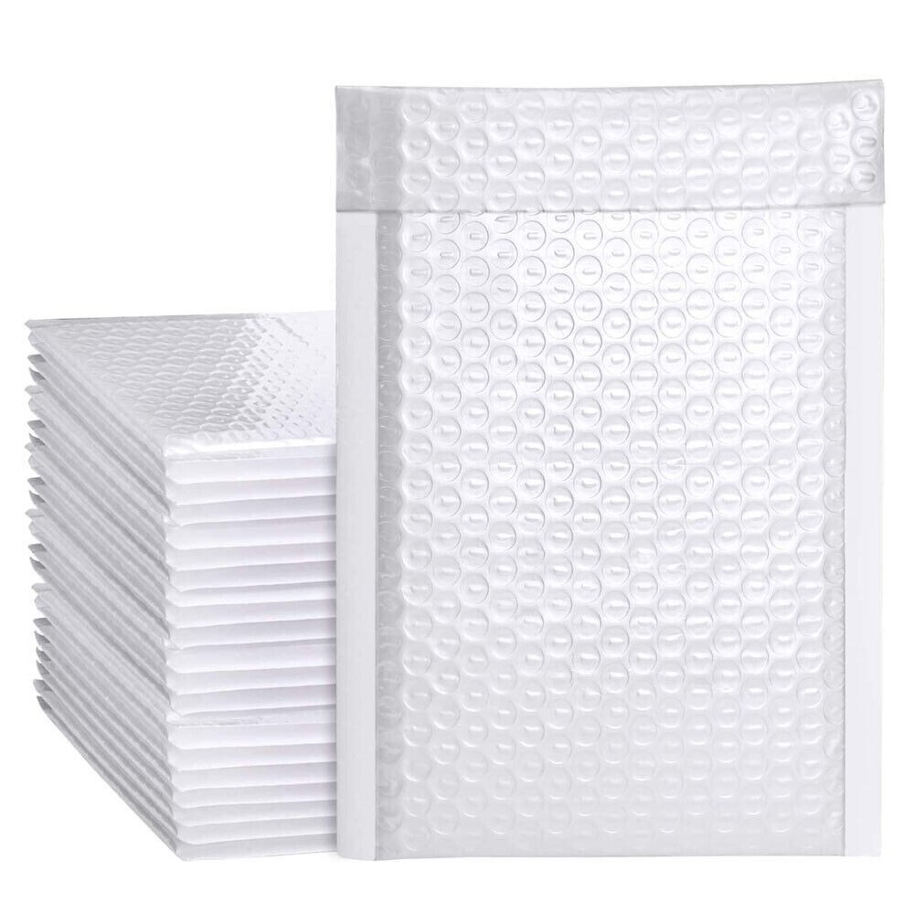25 #0 6.5×10 Bopp poly bubble mailer envelopes* inner size 6.5″ width* For DVD