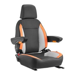 VEVOR Forklift Seat Mower Tractor Seat Adjustable Back Seatbelt & Headrest