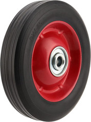 PINGEUI 4 PCS 8 Inch Solid Rubber Tire, Flat Free Solid Rubber Wheels, Hand Truc