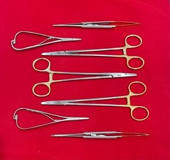 Lot of 7 Pcs V. Mueller SU16062 Mayo-Hegar and Hu-Friedy Needle Holders Mathieu