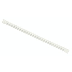 Concession Essentials Clear Jumbo Plastic Drinking Straws 7.75″ Wrapped 500 Pack