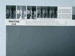Pantone Vintage Poster [Gray, Yellow, Ocher] Uncoated Sheet by Leteraset