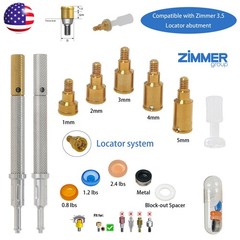 US Locator Abutment for Zimmer Screw-Vent 3.5 Titanium Abutment Male Cap Inserts