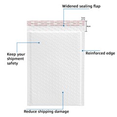 25/50/100Pc Any Size Bubble Lined Padded Envelopes Poly Mailers Self-Sealing