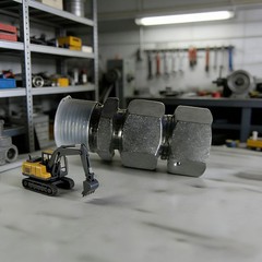 Mini Excavator M22 X 1.5 Hydraulic Filter Adapter1p8fO