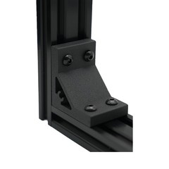 Iverntech 8pcs Corner Bracket 37x50mm for 2040 Aluminum Extrusion 2040, Black