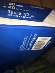 Staples Multipurpose 11 x 17 White Ledger Copy Paper, 500 Sheets (1 Pack)