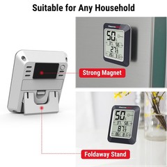3PCS LCD Digital Indoor Hygrometer Thermometer Temperature Humidity Monitor