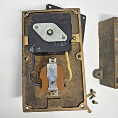 Vintage KONDU Bronze Watertight Surface Mount Rotary Switch Box Marine