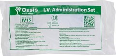 IV Administration Sets, Sterile, Includes Injection Site, 15 Drip/mL, 50/box