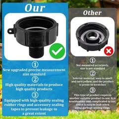 250 Gallon IBC Water tote Hose Adapter, Food Grade IBC Drain Adapter,Water Ho…