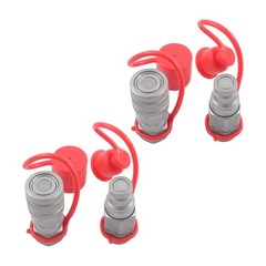 2 Pcs 3/8″ Flat Face Hydraulic Quick Disconnect Coupling Set 3/8″ NPT Thread