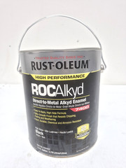 Rust-oleum 634402 7400 Alkyd Enamel, High Gloss Black, 1 gal 5A264