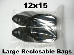 LARGE Reclosable Seal-Top Clear BIG Clothing Merchandise Storage Bags 2 Mil