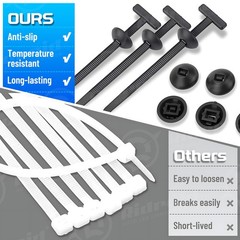 50-500pcs Nylon Universal Cable Tie Buckle Heavy Duty Self-Locking Free Shipping
