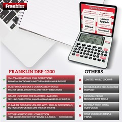 Franklin DBE-1200 English-Spanish Bilingual Electronic Dictionary & Translator