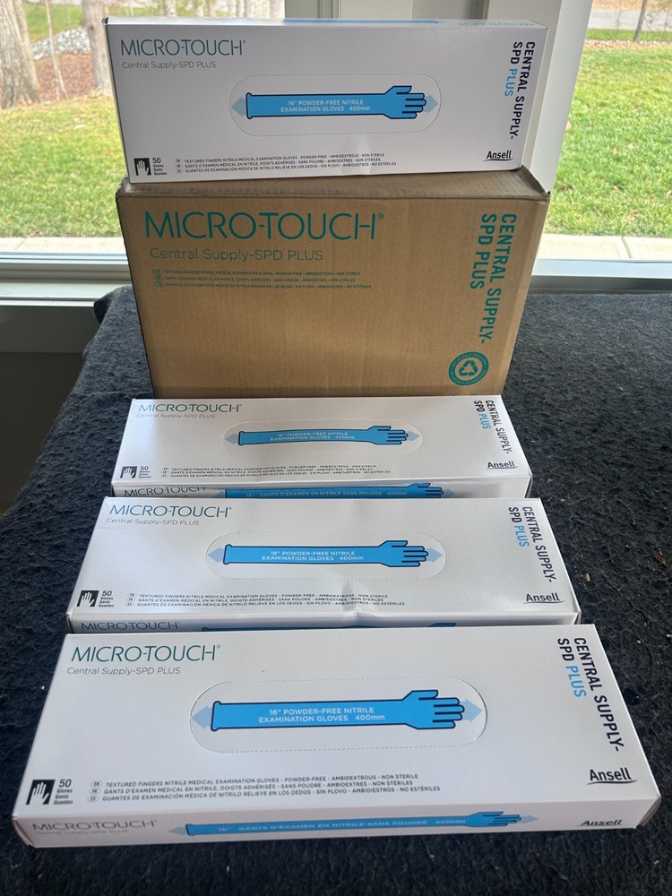 500 MICRO-TOUCH 16″ 400mm Nitrile Long Chemo Central Supply SPD Plus Ansell XL
