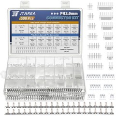 29Values 600PCS JST PH 2.0 MM Connector Kit 2.0MM 2 3 4 5 6 7 8 Pin Female Male