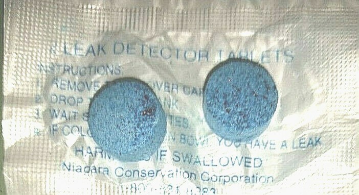 Leak Detecting Dye Tablets for Toilet Tanks 20 packs (40 tablets in total)