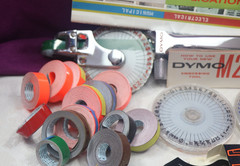 Vintage DYMO M-29 Tapewriter + accessories & NIB Corner Rounding #9-1631