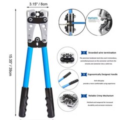 140PCS Copper Lugs Ring Terminals Bare Battery Welding Crimp Wire Connectors Kit