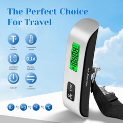 Luggage Scale, 110lb Luggage Weight Scale with 4 Unit Switching Functions&LED…