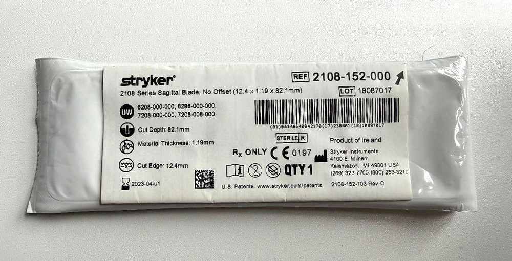 Lot of (4) Stryker Blade REF 2108-152-000 FOR TRAINING ONLY * ** EXP 2023 ***