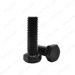 Black 8.8 Steel Hexagon Head Screws Left Hand Thread M3 M4 M5 M6 M8 M10 M12-M20