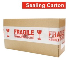 6 Rolls 3″x110 Yards Fragile Handle with Care Packing Shipping Box Sealing Tape
