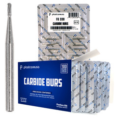 100 FG 330 Carbide Dental Burs High Speed Handpiece Friction Grip Drill Bits