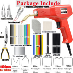 Upgraded 220W Plastic Welder, 2 in 1 Plastic Welding Kit Plastic Repair Welder K