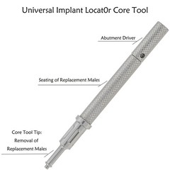 US Nobel Active Locator Overdenture Abutment Narrow Platform NP NA352 & Male Cap