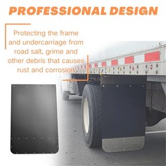24×36 Universal Mud Flap Splash Guard w/ Stainless Steel Weights for Semi Truck