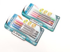 2 PACKS 8 PENS Promarx® GEL ROLLER EFX MULTI COLORED PINK GREEN PURPLE ORANGE