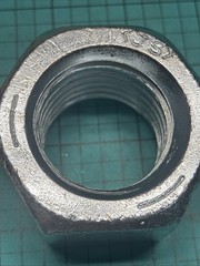 1-1/2-6 Grade 5 Finished Hex Nuts Electro Zinc Plated Steel, JS, Free US Ship