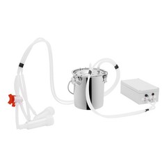 Electric Cow Milker Pulsation Cow Milking Machine with Stainless Steel Bucket