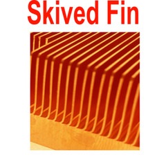 Pure Copper Heatsink Skived Fin (3.6 x 3.6 x 0.5 Inch)