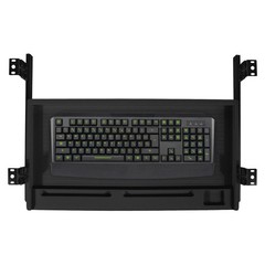 22×15″ Under Desk Keyboard Mouse Drawer Tray Silent Slide Rails for Home Office