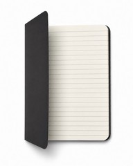 Mini Pocket Notebook 3.5 x 5.5 Black Softcover 60 Lined Pages Memo Journal
