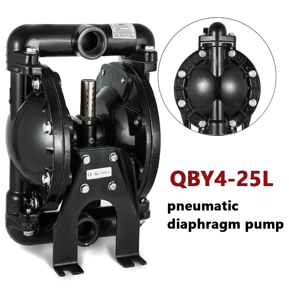 Air-Operated Double Diaphragm Pump 1″ Inlet Outlet Petroleum Fluids 35GPM 120PSI