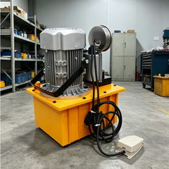 110V/60HZ 750W Electric Hydraulic Pump 70Mpa Double Acting Manual Valve 7L Tank