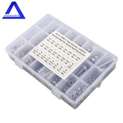 1220PCS M3 M4 M5 M6 Metric Screws Assortment Kit, Hex Socket Head Cap Bolts Nuts