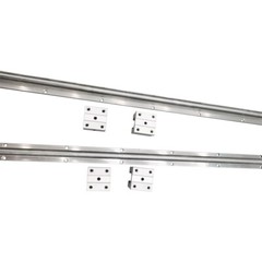 2Pcs SBR12 1500mm Aluminum Cylindrical Guide Linear Slide Rail+4Pcs UU