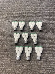 Lot of 10 NUMATICS 3/8″ Tube Union Y Fittings 3/8″ NPT Thread